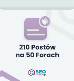 210 postów na 50 forach