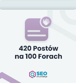 420 postów na 100 forach