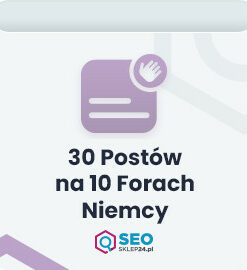 30 postów na 10 forach Niemcy