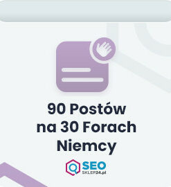 90 postów na 30 forach Niemcy