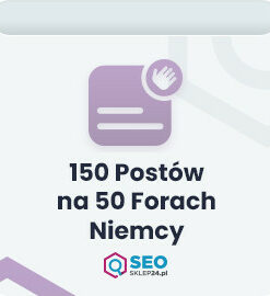150 postów na 50 forach Niemcy
