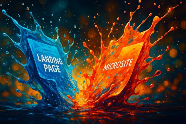 landing page a microsite