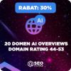 20 unikalnych domen AI Overviews