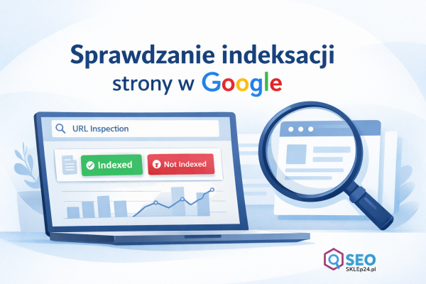 Sprawdzanie indeksacji strony w Google Search Console – wizualizacja procesu weryfikacji adresu URL i statusu indeksowania