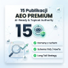 Miniatura usługi 15 publikacji sponsorowanych AEO i AI-Ready w SEOsklep24.pl – zalety struktur Schema FAQ i strategii Long Tail.