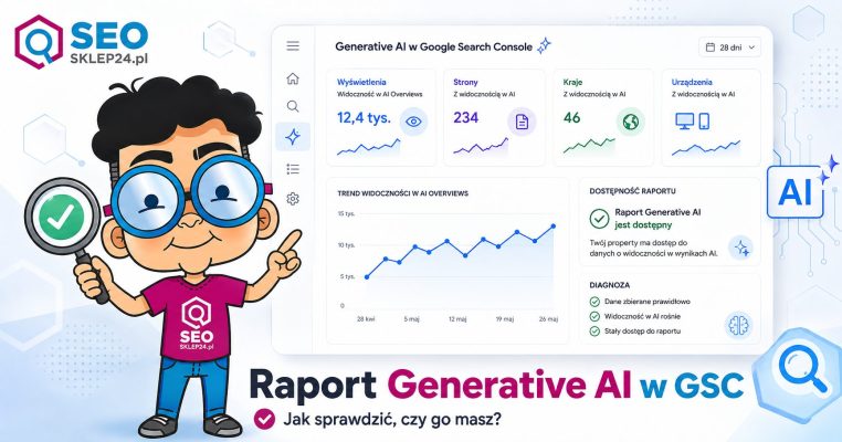 Raport Generative AI w Google Search Console – jak sprawdzić, czy jest dostępny w GSC