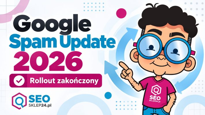 Google Spam Update 2026 – rollout zakończony, grafika wyróżniająca SEOsklep24.pl.